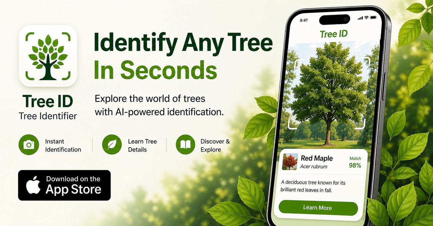 Tree Identifier app identifying common backyard trees