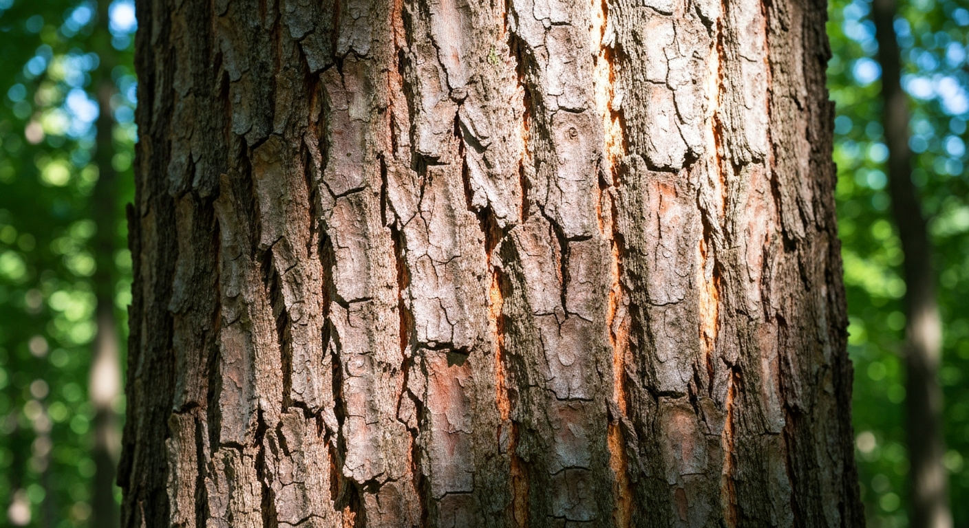 Beech tree identification — smooth gray bark and marcescent brown leaves on American beech