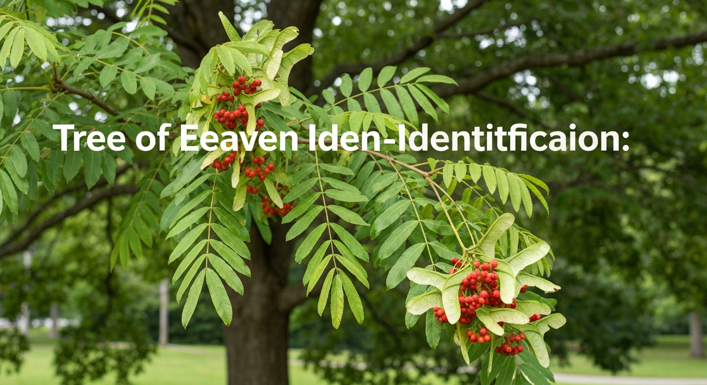 Tree of heaven identification — Ailanthus altissima compound leaves and winged samaras