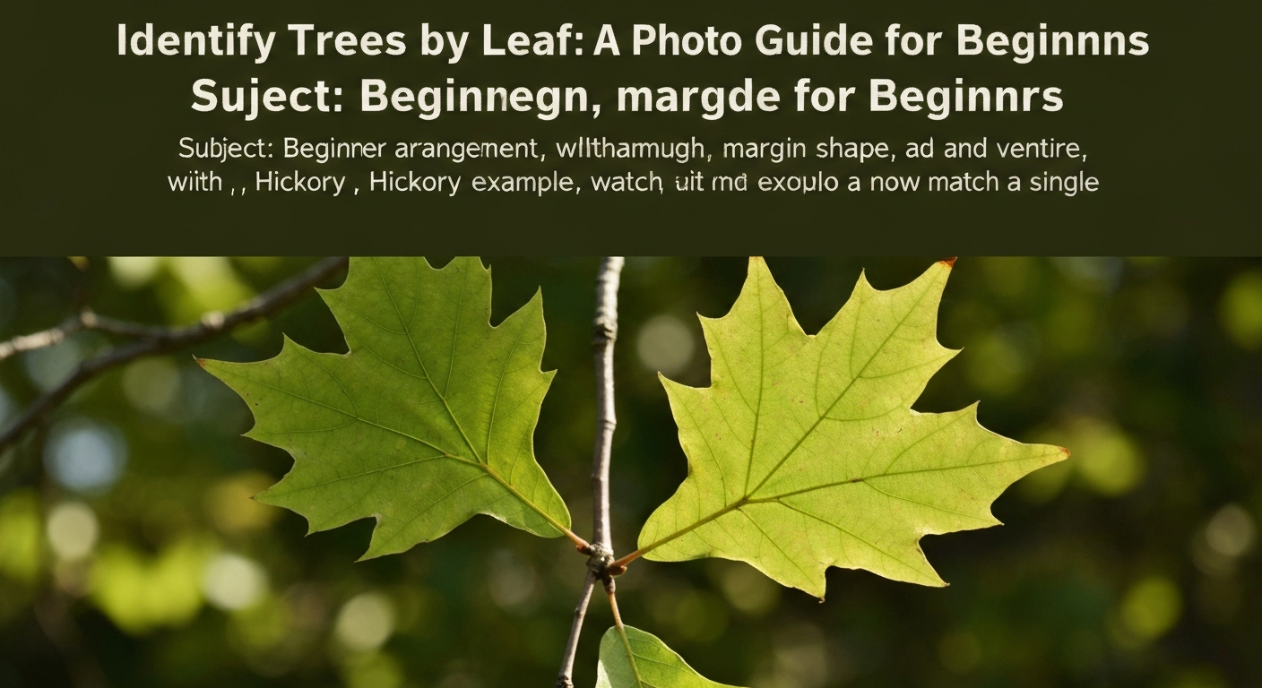 Hand holding a tree leaf for identification — oak and maple leaf comparison